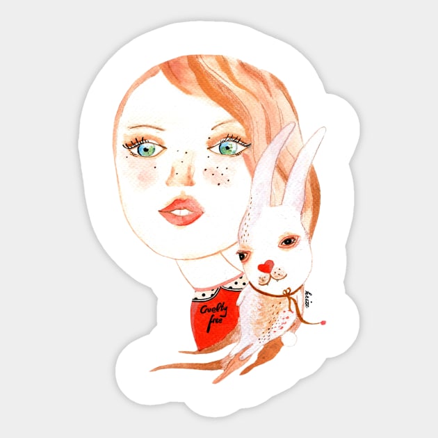Beauty is always without cruelty Sticker by Krize